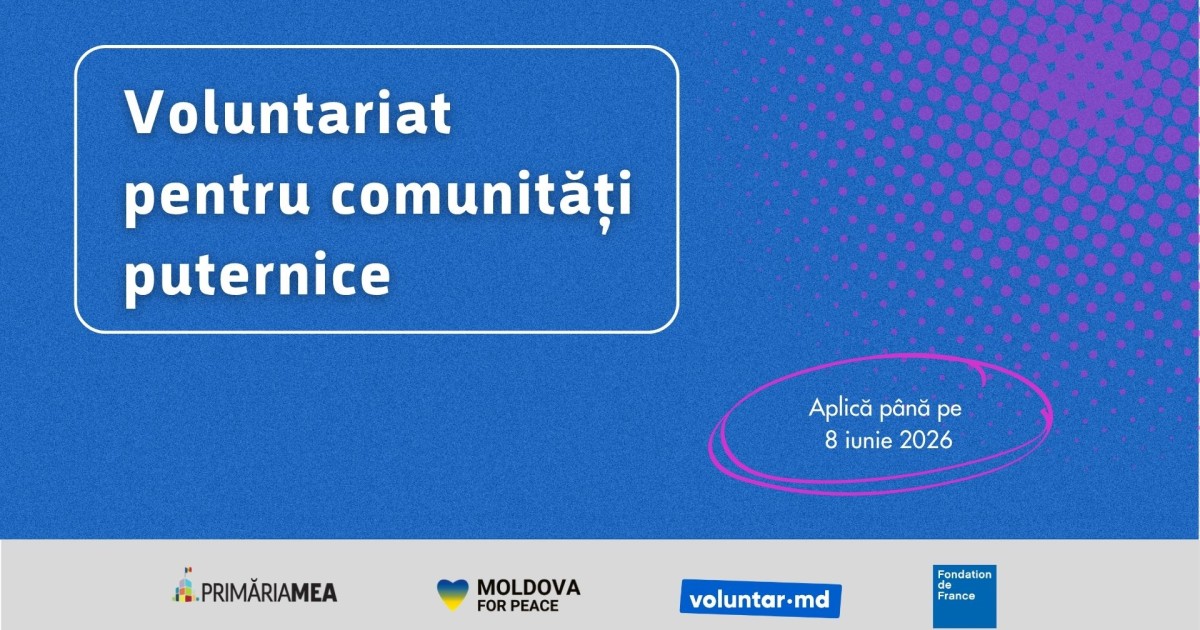 APEL DE PARTICIPARE: Voluntariat pentru comunități puternice Image